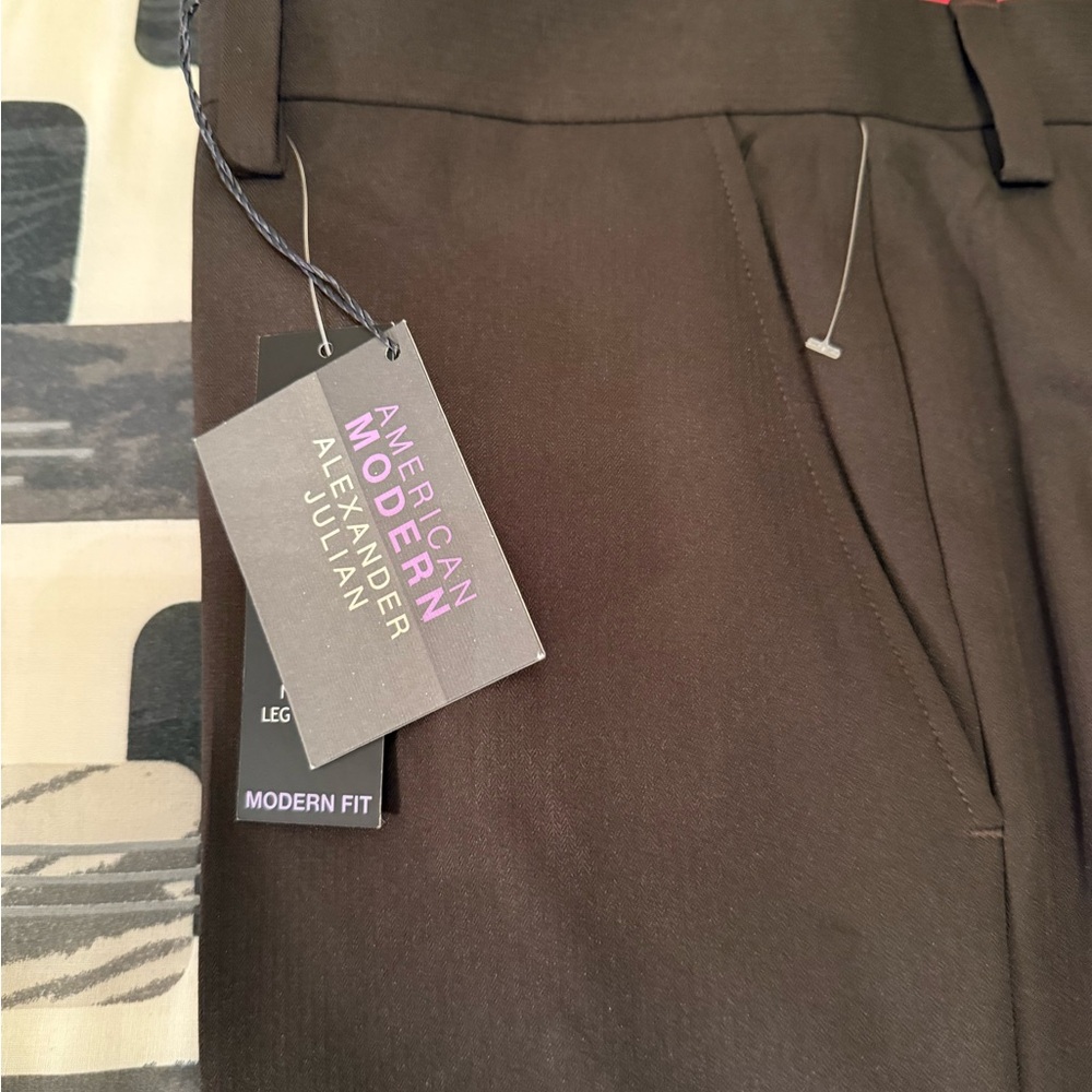 Alexander Julian Dark Brown Dress Pants - Picture 15 of 17